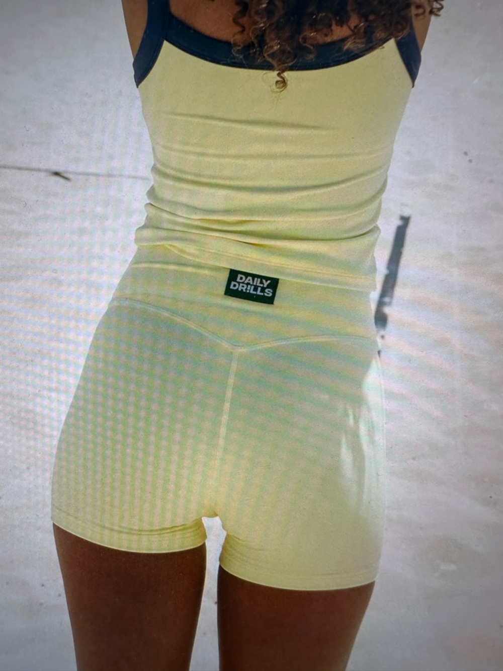 New Daily Drills LEMONADE Chill Shorts Only  Size SMALL Shortie Shorts - Picture 3 of 8
